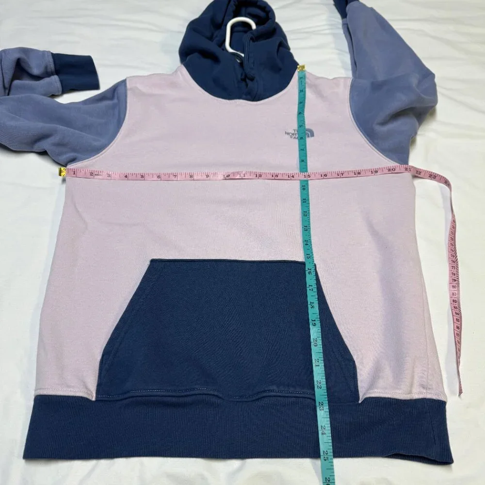 The North Face Women’s Color Block Hoodie Medium‎ Blue with Lilac EUC
